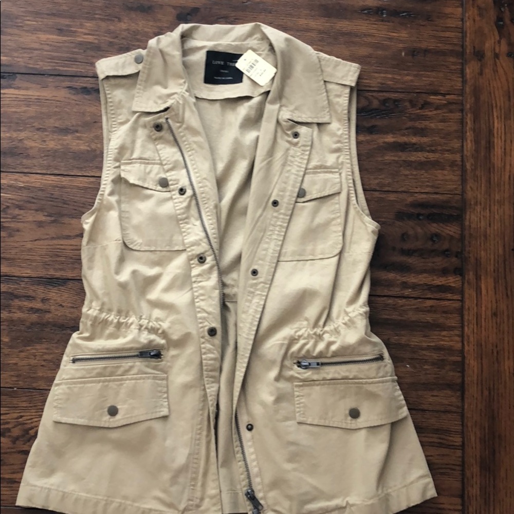 NWT khaki vest